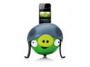 DOCK STATION PARA IPOD, IPHONE4 ANGRY BIRDS PG543G CONTROLE REMOTO 30W RMS+CARREGADOR HELMET PIG